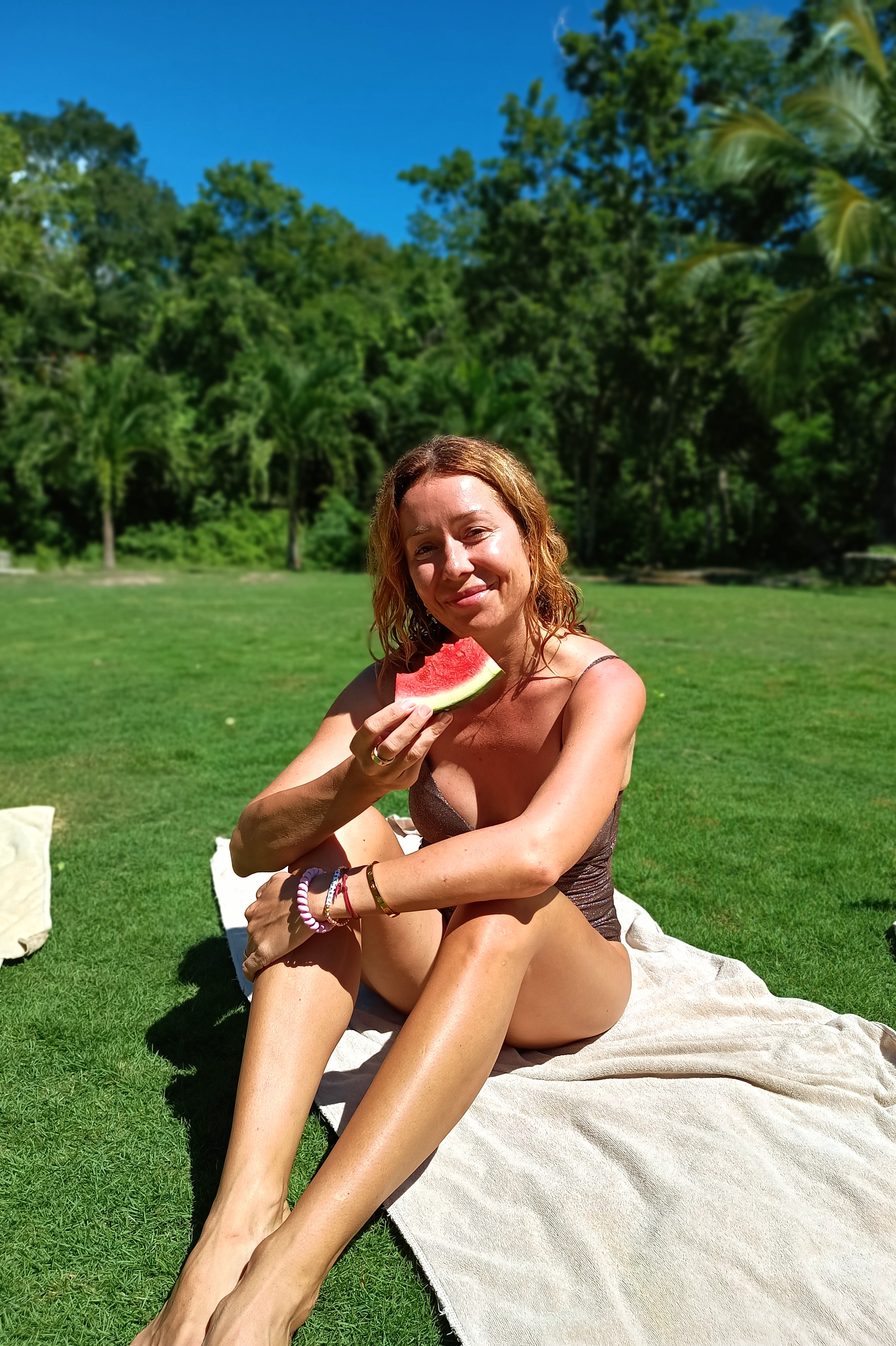Fresh watermelon and tropical fruit at Amansala